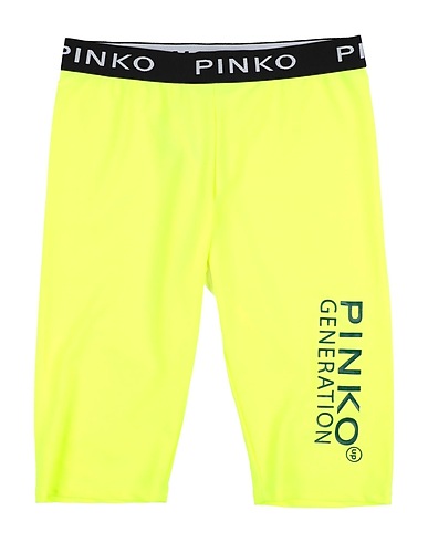 PINKO UP Shorts & Bermuda Yellow 82% Polyester, 18% Elastane