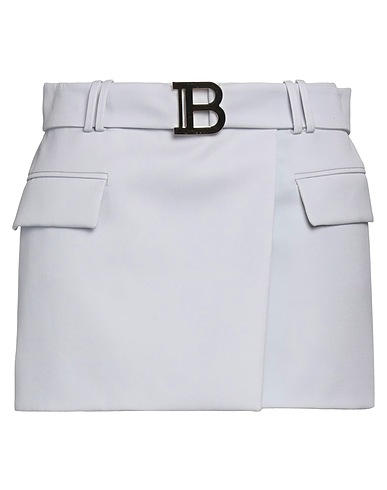 BALMAIN Minigonna Lilla 100% Lana, Ottone