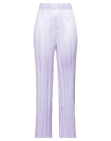 FORTE_FORTE Casual trouser Lilac 100% Polyester