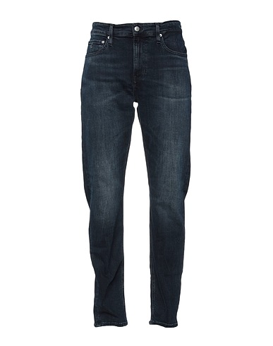 CALVIN KLEIN JEANS Denim trousers SLIM TAPERED JEANS Blue 92% Cotton, 6% Elastomultiester, 2% Elastane