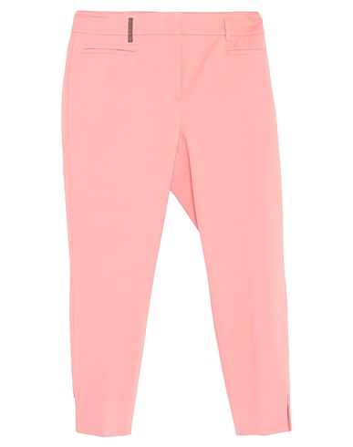 PESERICO Casual pants Salmon pink 97% Cotton, 3% Elastane