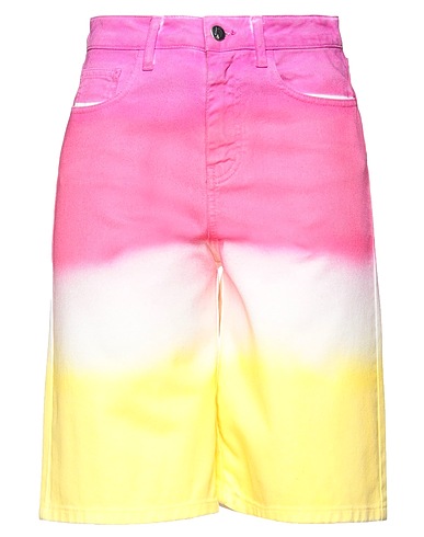 IRENEISGOOD Denim shorts Fuchsia 100% Cotton