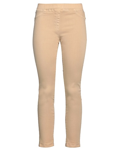 DIANA GALLESI Casual trouser Beige 92% Cotton, 6% Elastomultiester, 2% Elastane
