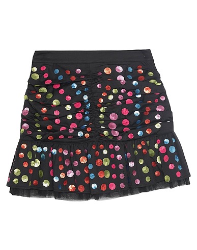 NENETTE Mini skirt Black 54% Viscose, 44% Cotton, 2% Elastane