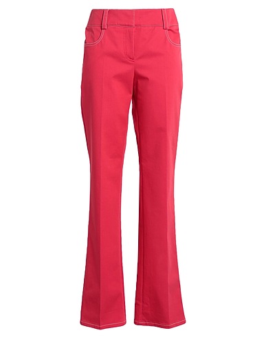 BOUTIQUE MOSCHINO Casual pants Coral 97% Cotton, 3% Elastane