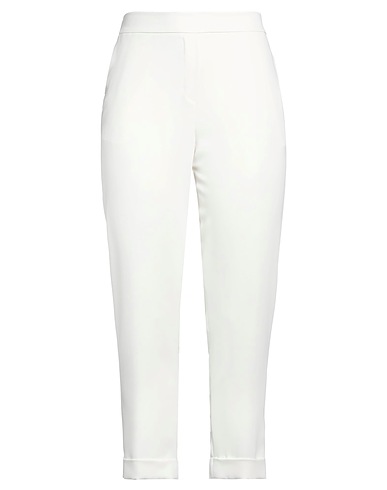 P.A.R.O.S.H. Casual trouser Ivory 100% Polyester
