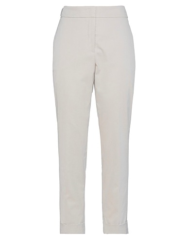 PESERICO Casual pants Beige 67% Cotton, 29% Polyester, 4% Elastane