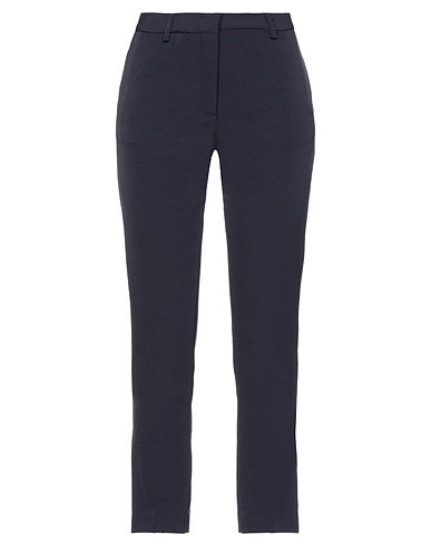 MERCI ITALIA Casual trouser Midnight blue 89% Polyester, 11% Elastane