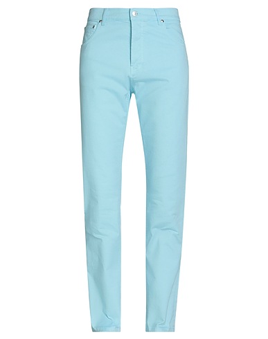 MSGM Pantalone Celeste 98% Cotone, 2% Elastan
