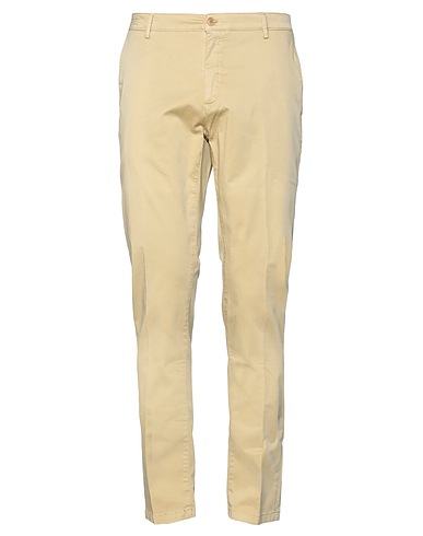 YAN SIMMON Casual trouser Sand 98% Cotton, 2% Elastane