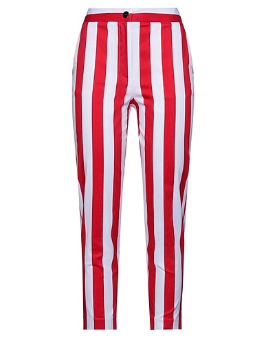 ATOS LOMBARDINI Casual pants Red 95% Cotton, 5% Elastane
