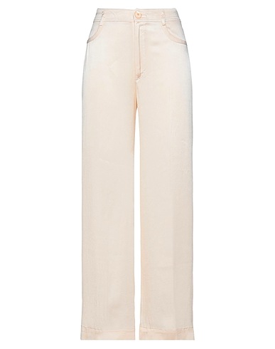 FORTE_FORTE Pantalone Avorio 55% Acetato, 45% Seta