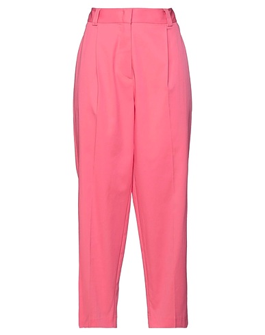 MERCI ITALIA Casual trouser Pink 97% Cotton, 3% Elastane