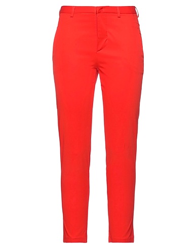MERCI ITALIA Casual trouser Red 97% Cotton, 3% Elastane