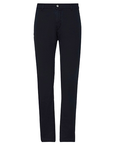 GREY DANIELE ALESSANDRINI Casual trouser Midnight blue 98% Cotton, 2% Elastane