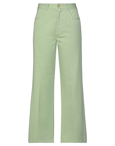 FORTE_FORTE Pantalone Verde chiaro 100% Cotone