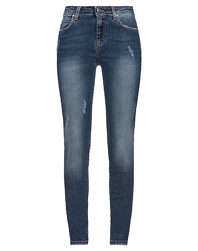 ATOS LOMBARDINI Denim trousers Blue 98% Cotton, 2% Elastane