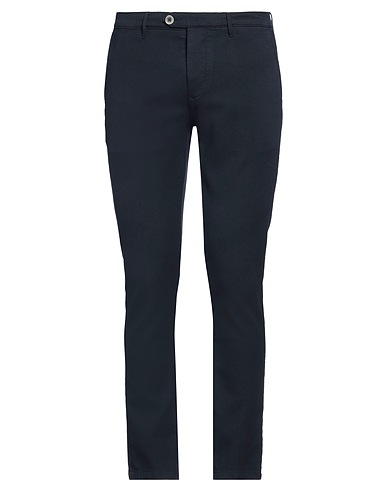 0/ZERO CONSTRUCTION Casual trouser Midnight blue 83% Cotton, 15% Polyester, 2% Elastane
