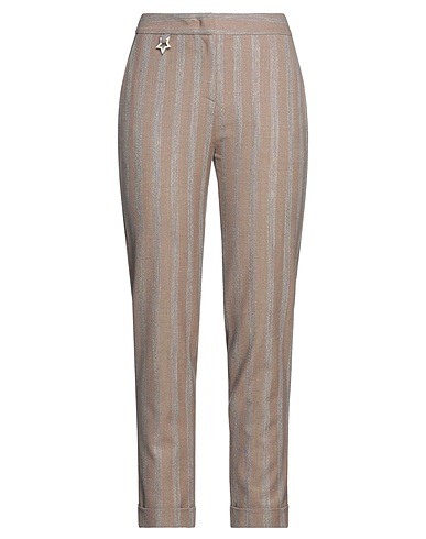 LORENA ANTONIAZZI Casual pants Camel 84% Virgin Wool, 7% Viscose, 5% Linen, 4% Elastane