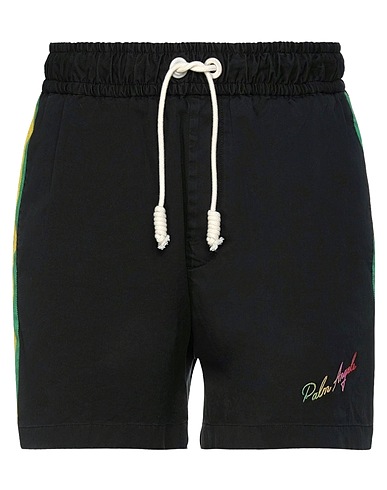 PALM ANGELS Shorts & Bermuda Nero 100% Cotone, Poliestere