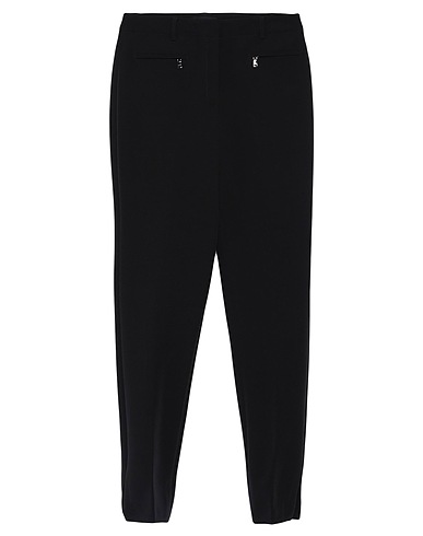 SEVENTY VENEZIA Casual trouser Black 90% Polyester, 10% Elastane