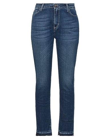 MERCI ITALIA Denim pants Blue 94% Cotton, 4% Polystyrene, 2% Elastane