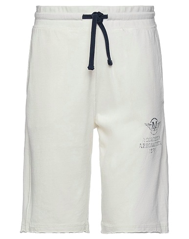 AERONAUTICA MILITARE Shorts & Bermuda Ivory 100% Cotton