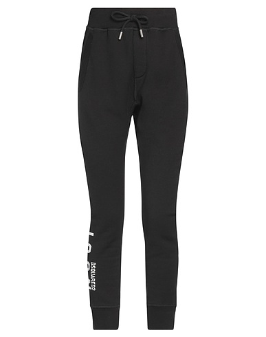 DSQUARED2 Casual pants Black 100% Cotton, Elastane