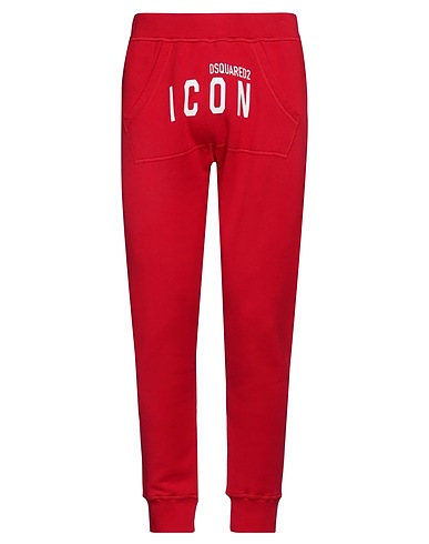 DSQUARED2 Casual pants Red 100% Cotton, Elastane