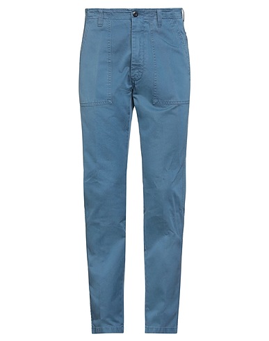 DEPARTMENT 5 Casual trouser Slate blue 100% Cotton