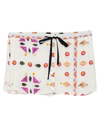 VICTORIA, VICTORIA BECKHAM Shorts & Bermuda Avorio 100% Viscosa