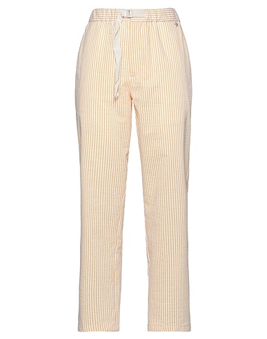 SOUVENIR Casual trouser Yellow 57% Polyester, 43% Cotton