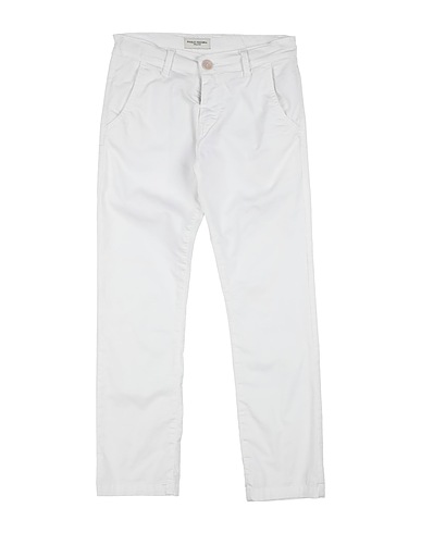 PAOLO PECORA Pantalone Bianco 98% Cotone, 2% Elastan