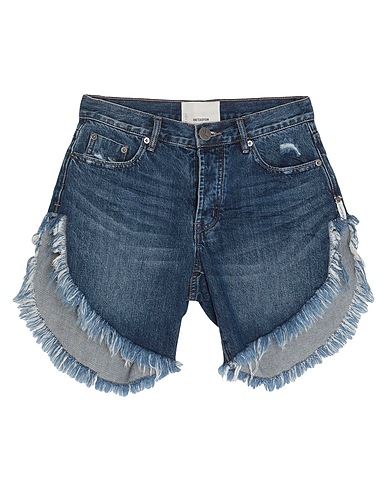 ONE TEASPOON Shorts Blau 100% Baumwolle