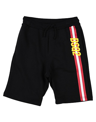 DSQUARED2 Shorts & Bermuda Black 100% Cotton, Elastane
