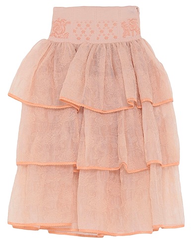 MCQUEEN Midi skirt Light brown 56% Polyamide, 43% Silk, 1% Elastane, Viscose, Polyester