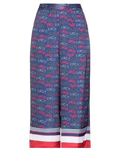 PIANURASTUDIO Casual pants Midnight blue 97% Polyester, 3% Elastane