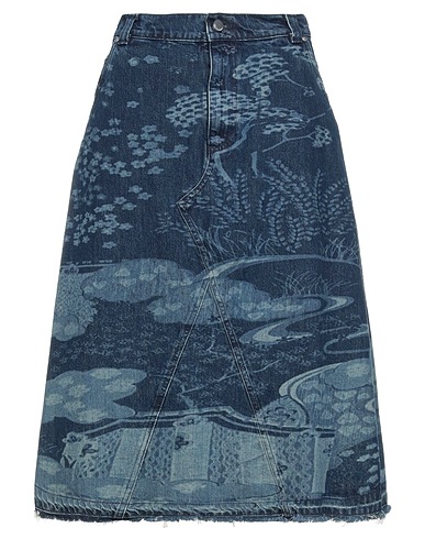 REDValentino Denim skirt Blue 100% Cotton