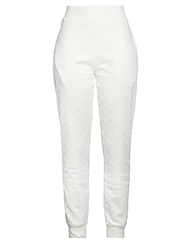 KARL LAGERFELD Casual pants Unisex Allover Kl Flock Sweats		 Ivory 100% Organic cotton