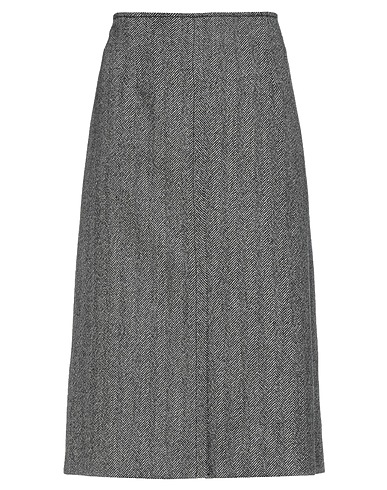 SEVENTY VENEZIA Midi-Rock Schwarz 78% Schurwolle, 9% Polyamid, 9% Viskose, 3% Kaschmir, 1% Elastan