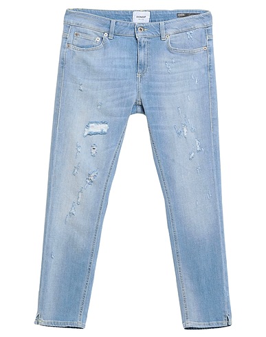 DONDUP Denim pants Blue 94% Cotton, 4% Elastomultiester, 2% Elastane