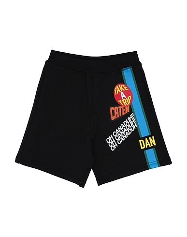 DSQUARED2 Shorts & Bermuda Black 100% Cotton, Elastane