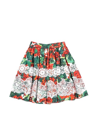 DOLCE&GABBANA Skirt Green 100% Cotton