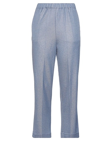SUOLI Casual trouser Azure 87% Viscose, 8% Polyester, 5% Polyamide