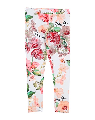 PHILIPP PLEIN Leggings White 95% Cotton, 5% Elastane