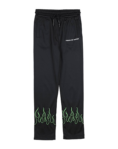 VISION OF SUPER Pantalone Nero 100% Poliestere