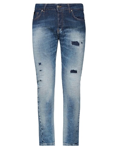 JOHN RICHMOND Denim pants Blue 98% Cotton, 2% Elastane