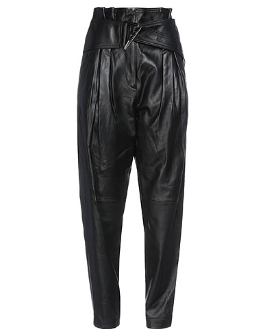 IRO Casual trouser Black 100% Lambskin