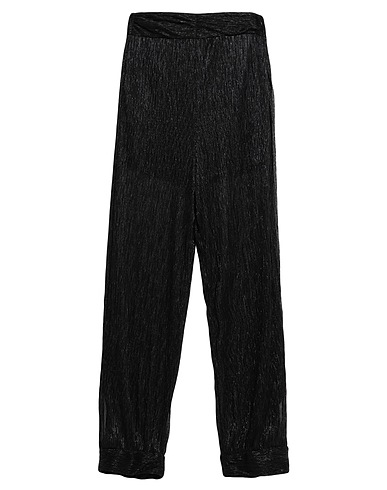 SE-TA Rosy Iacovone Casual trouser Black 55% Polyester, 45% Metal