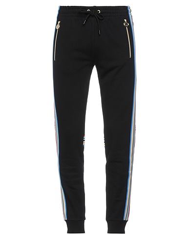 BIKKEMBERGS Casual trouser Black 100% Cotton, Elastane, Polyester